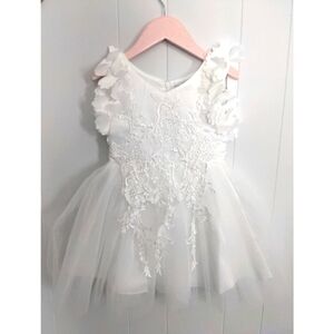 White Flower Girl Dress Trish Scully // 3T